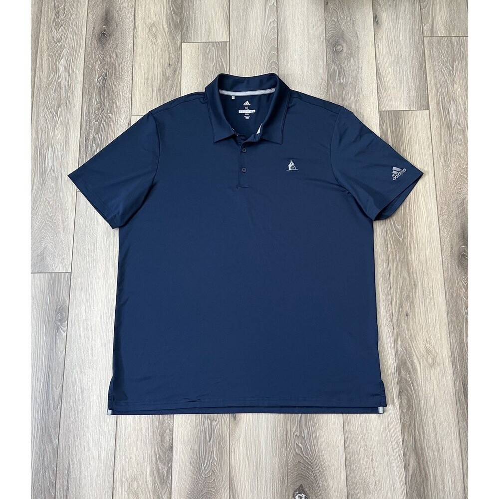 Adidas Golf Blue Short Sleeve Athletic Polo Mens Sz XL Stretch Performance